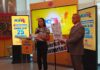 LEIDSA entrega 25 millones a joven ganadora del Súper Kino Tv.