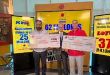 LEIDSA entrega RD$62 millones a dos nuevos millonarios del Loto y Súper Kino TV.