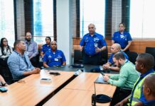 CESAC realiza cambio de mando en la Dirección de Seguridad del Aeropuerto Internacional José Francisco Peña Gómez (MDSD)