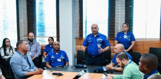 CESAC realiza cambio de mando en la Dirección de Seguridad del Aeropuerto Internacional José Francisco Peña Gómez (MDSD)