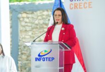 INFOTEP inaugura Centro de Formación Técnico Los Palmeros y amplía acceso a capacitación en Santo Domingo Este.